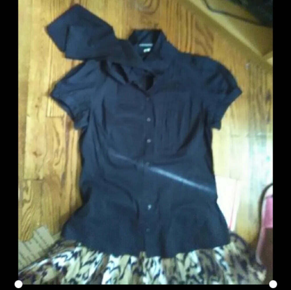 Express Black Blouse